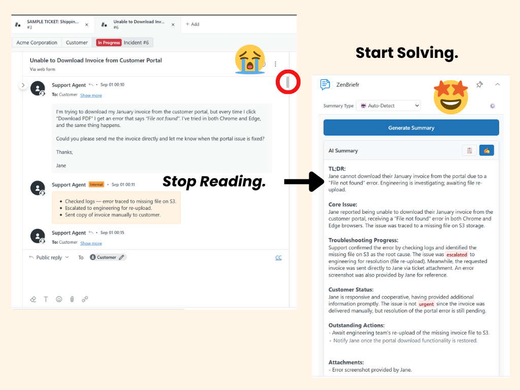 ZenBriefr screenshot 1